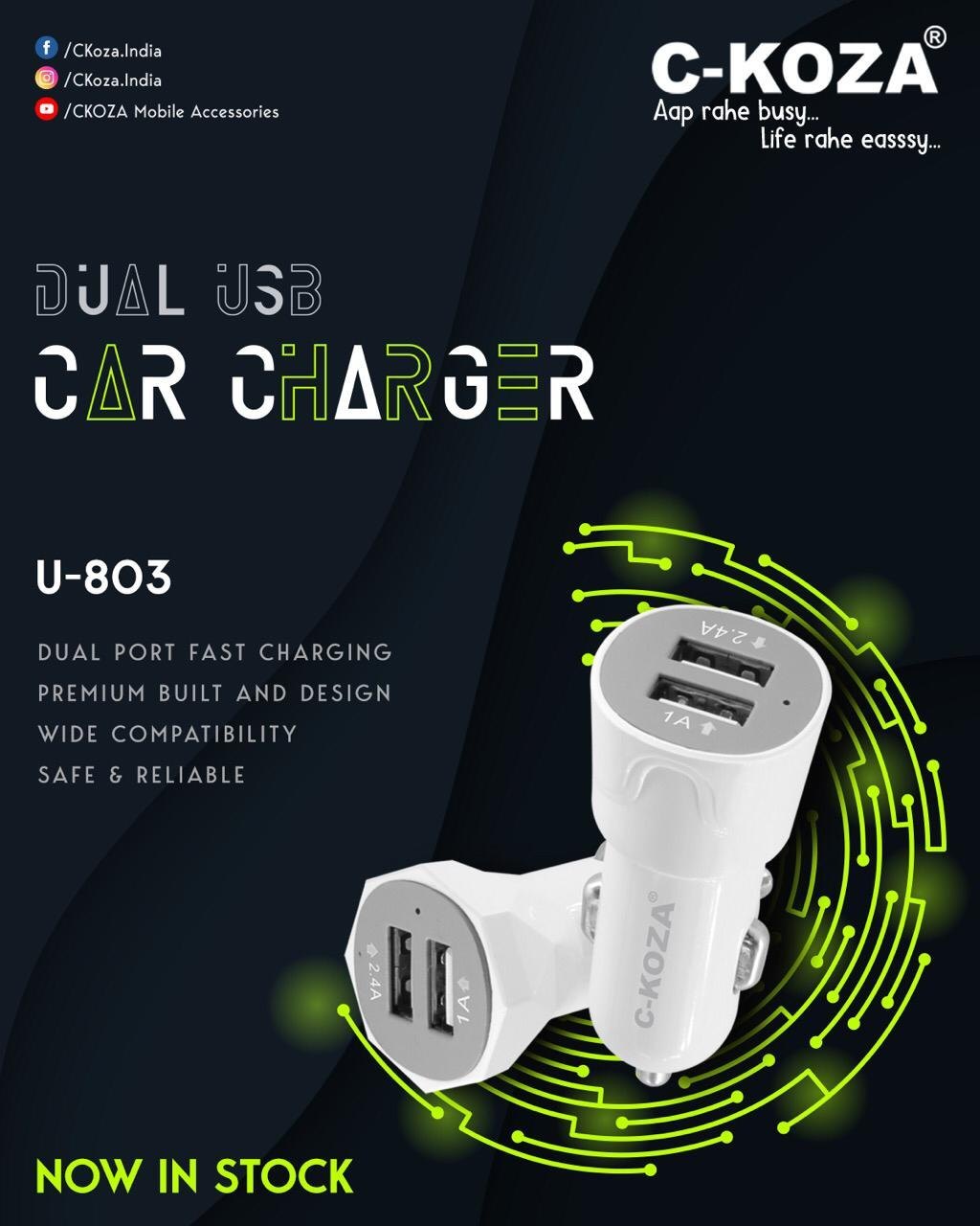 U-803 Type-C CAR Charger