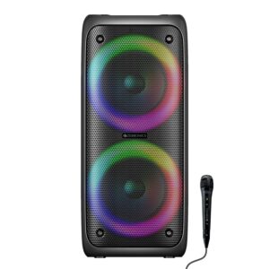 ZEBRONICS Zeb-PSPK 15 (Barrel 200) 40 W Bluetooth Party Speaker (Black, Stereo Channel)