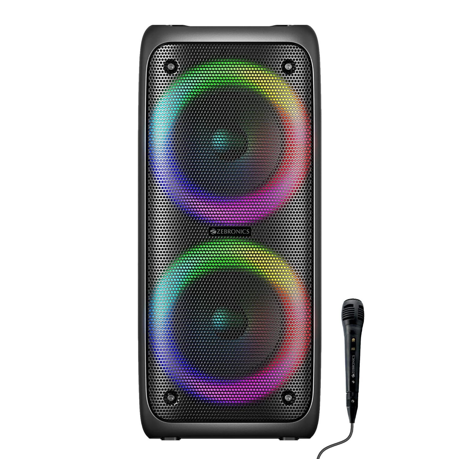 ZEBRONICS Zeb-PSPK 15 (Barrel 200) 40 W Bluetooth Party Speaker (Black, Stereo Channel)