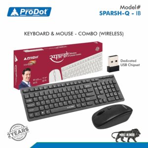 WIRELESS KEYBOARD MOUSE COMBO PRODOT SPARSH CHICLET
