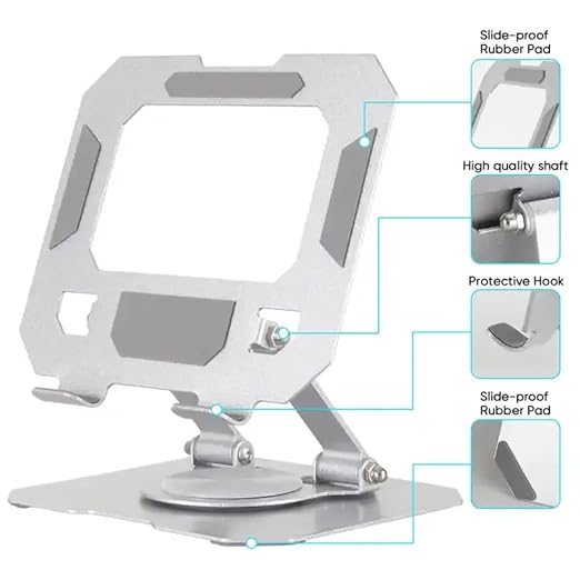 Mobile/Tablet Stand 360 Rotatory Foldable Metal Holder