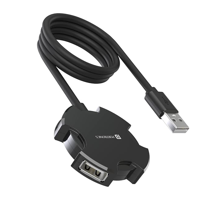 Mport 4C USB Hub (4-in-1) Portronics