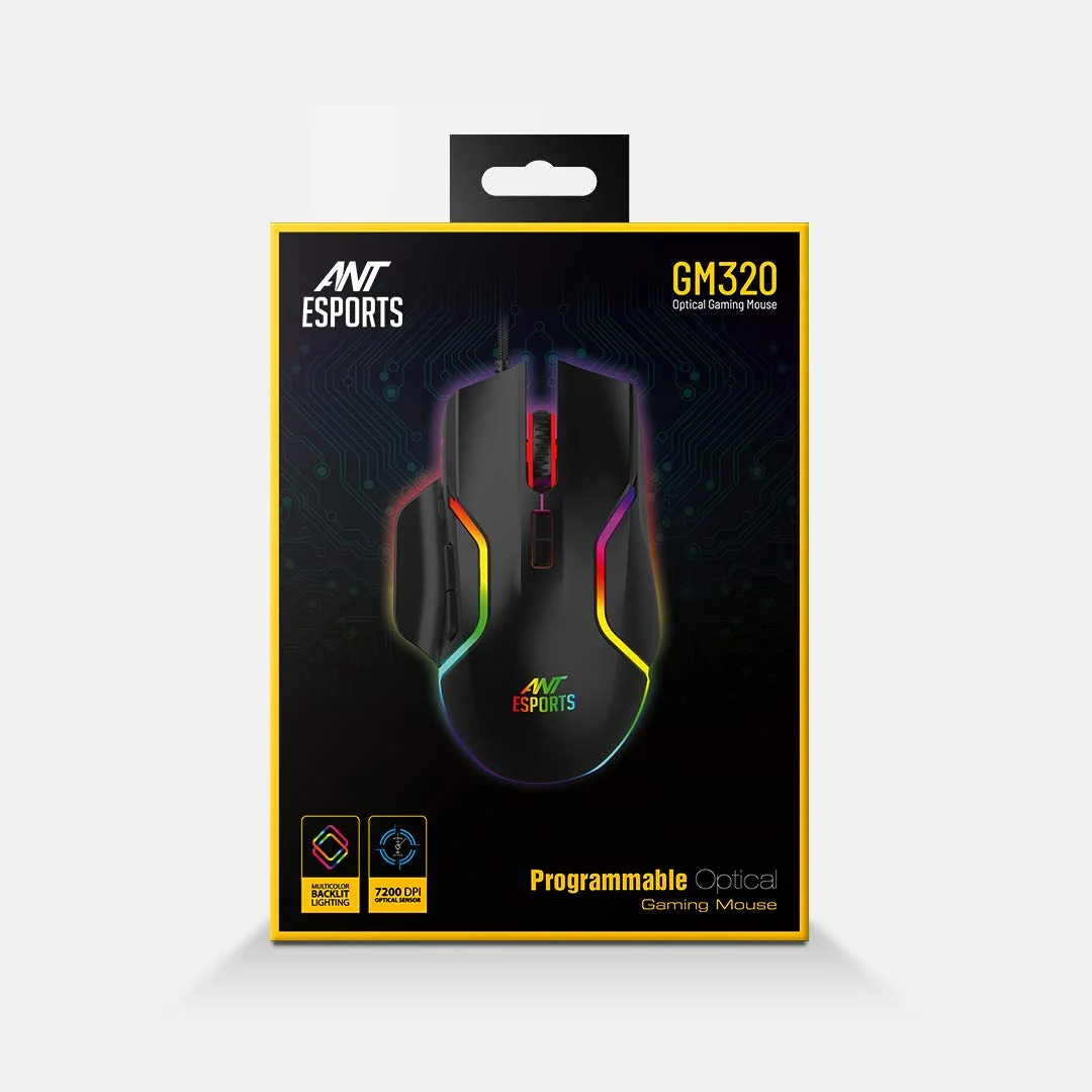 Ant Esports GM320 RGB Wired Gaming Mouse