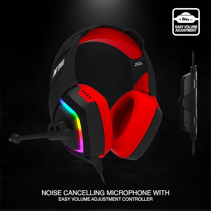 Ant Esports H530 Multi-Platform Pro RGB Gaming Headset - RED