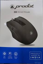 PRODOT 253 Wired Mouse Wired Ergonomic Optical Mouse