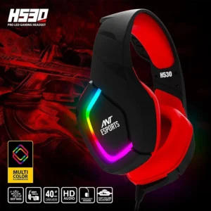 Ant Esports H530 Multi-Platform Pro RGB Gaming Headset – RED