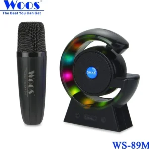 Woos Wireless Mic Portable Bluetooth Speaker Dynamic Thunder Sound With Rgb Light 10 W Bluetooth Home Audio Speaker